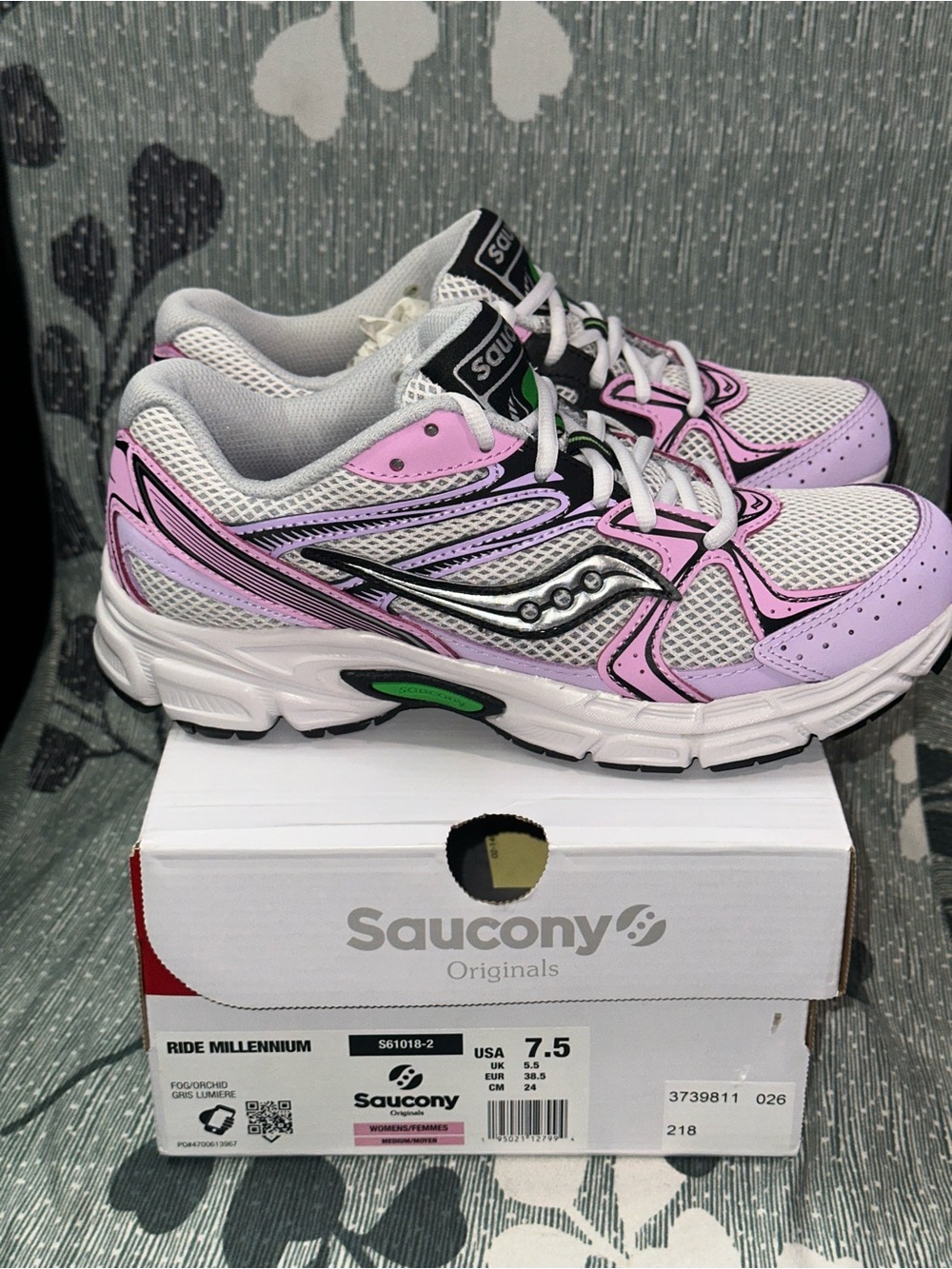 Saucony Women's Pink, White & Black Running Sneakers